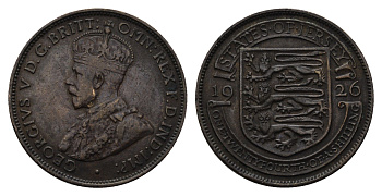 Джерси 1/24 шиллинга 1926 Георг V (1910-1936) KM 13 бронза 4122-1114