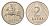Литва 2 лита 1991 год-тип KM 92 медно-никель 26-411