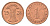 Германия игровой жетон в 1 рентенпфенниг 1924 диаметр 17 мм картон 4702-932
