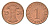 Германия игровой жетон в 1 рентенпфенниг 1924 диаметр 17 мм картон 4702-928