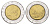 Италия 500 лир 1991 R, Квиринальский дворец в Риме KM 111 биметалл 4704-1016