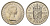 Великобритания 1 шиллинг 1953 год-тип, Елизавета II (1952-2022), Шотландский герб KM 891, Spink 4140 медно-никель UNC 4691-633
