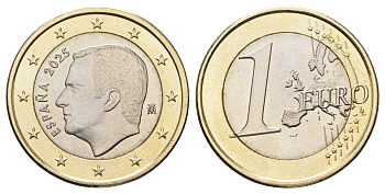 Испания 1 евро 2025 KM 1327 биметалл UNC 4122-854