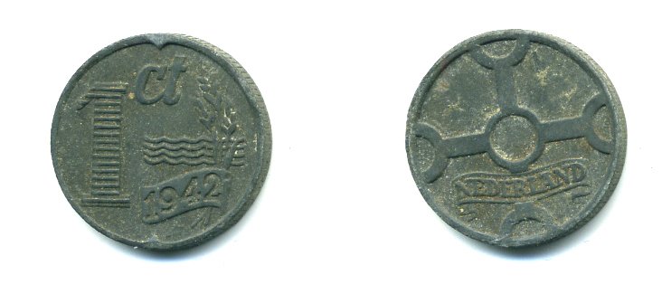Zn 35. Нидерланды 10 центов 1935 г. Вильгельмина.
