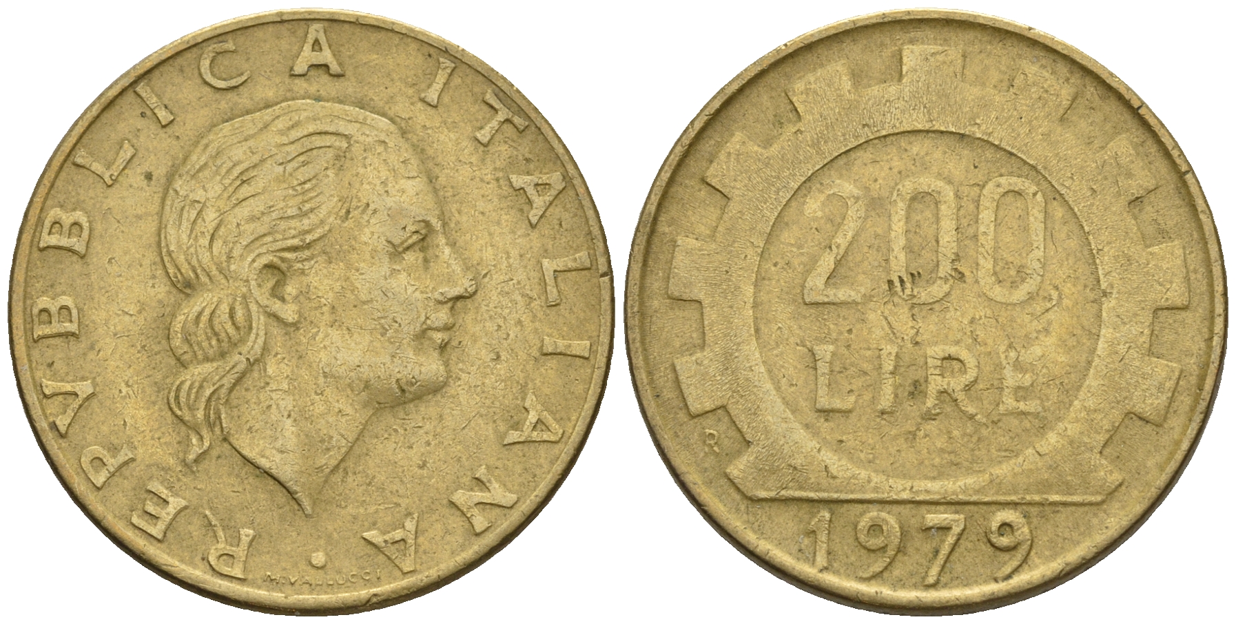 200 Лир в рублях. Италия 50 лир 1979 (80517997). 1800 лир