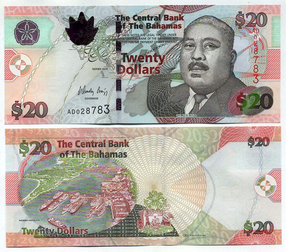 Банкноты багамских островов