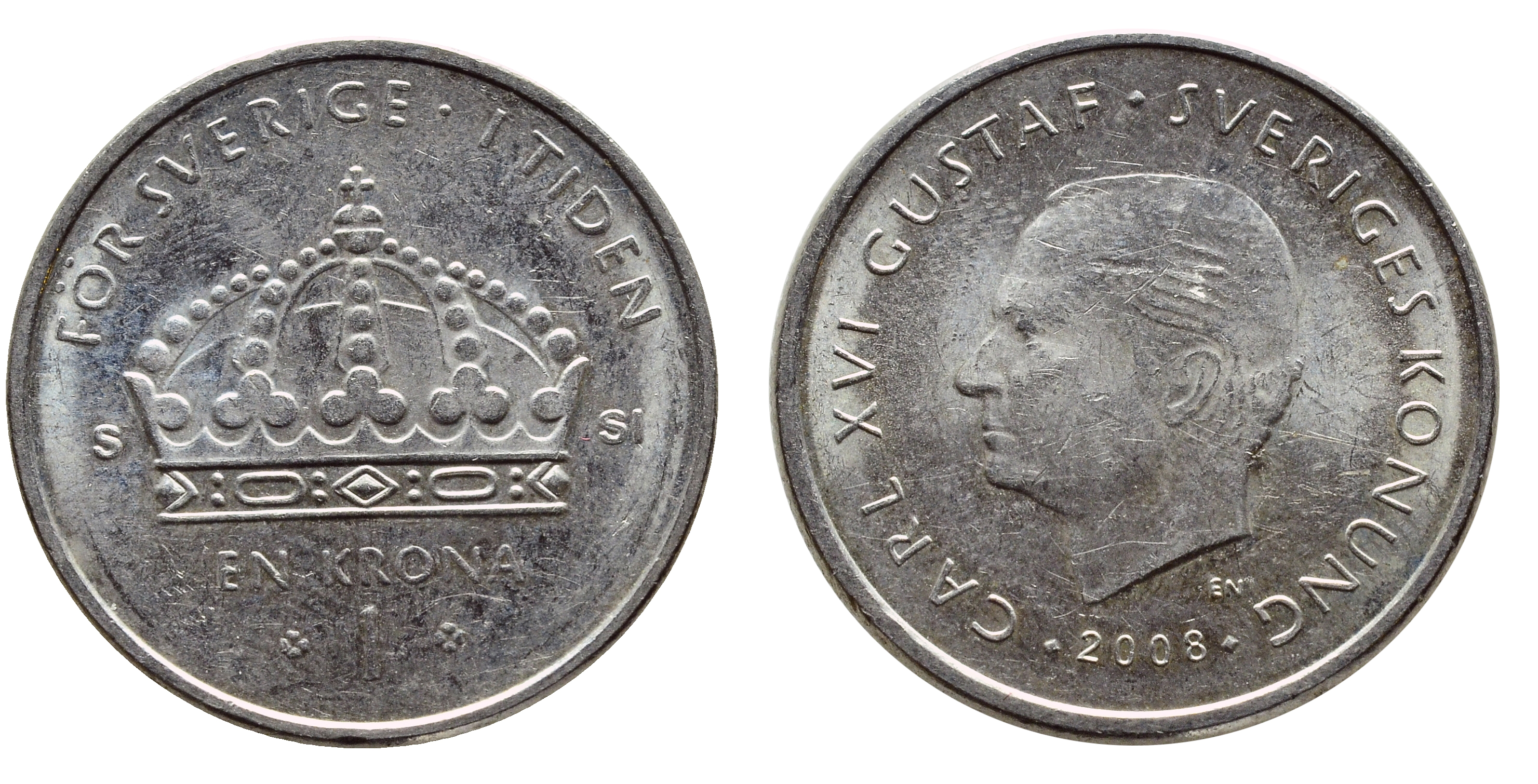 Монета крона Швеция