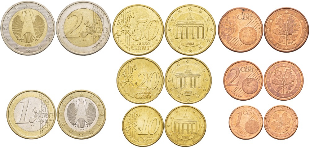 1 в евро можно. 1 Евроцент 2002 ФРГ. 50 Евроцент 2002 Португалия. 20 Евроцент 2002 ФРГ. Португалия 2 евро 2002.