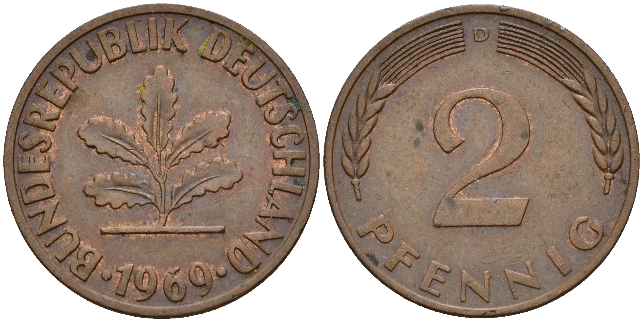 Пфеннига фрг. Thaler 1871. 1 Пфенниг 1950 Германия "а".