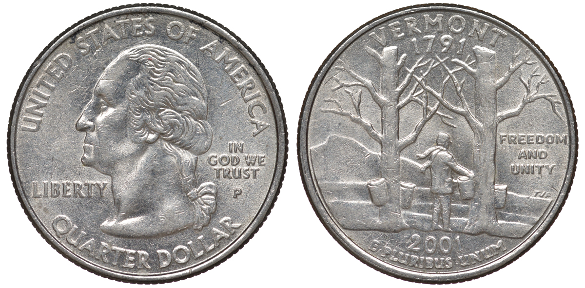 Moneda quarter dollar 1965