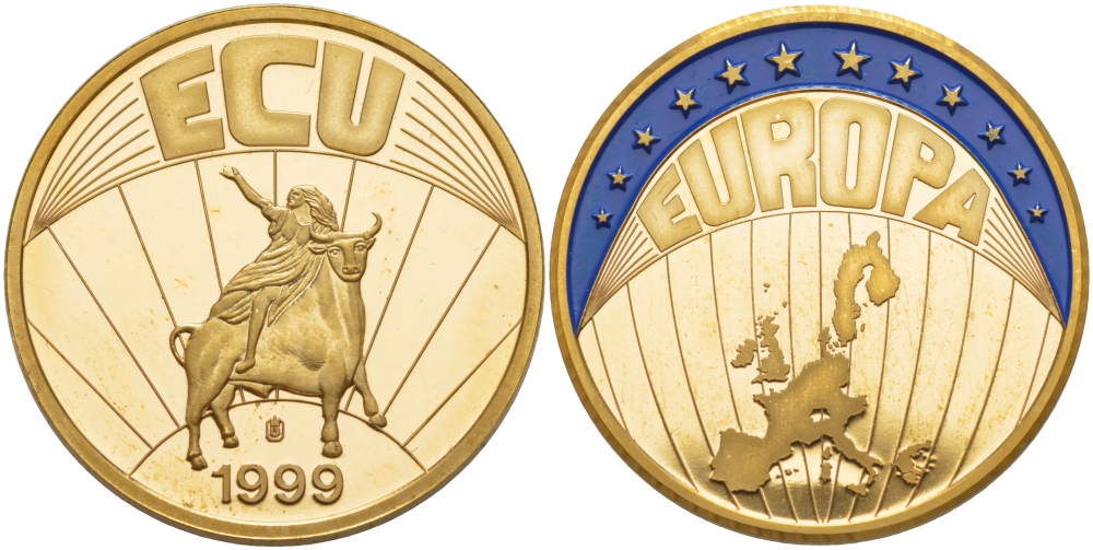 Nominal club. Медаль Европа 2000 г. АВТОСПЕЦМАШ медаль 1999. Медали 1 экю Франция стоимость.