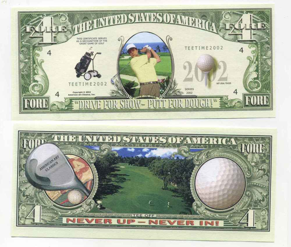 2002 долларов в рублях. Гольф банкнота. Сувенирные банкноты футбол. Банкнота с гольфистом. Советские банкноты в сувенирной упаковке.