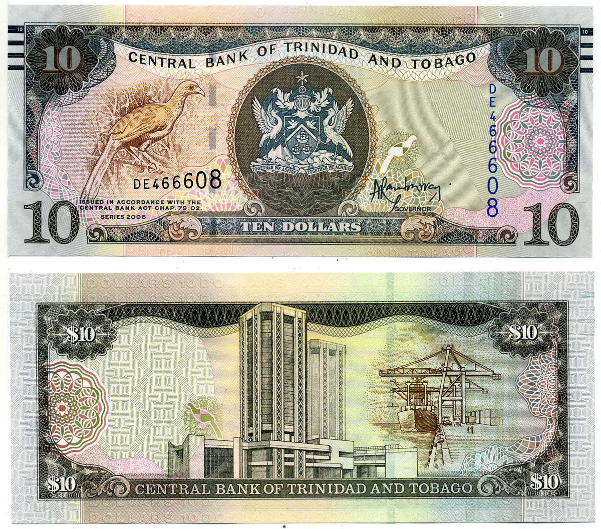 Тринидад и Тобаго 10 долларов 2006