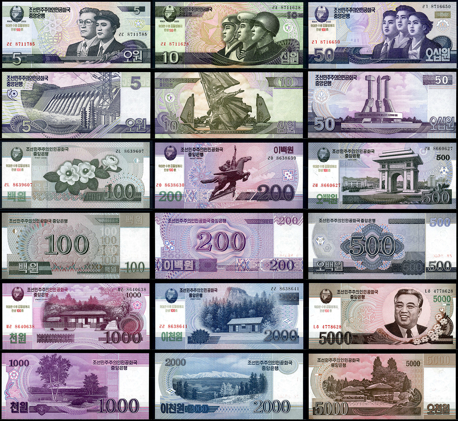 Банкнота Северная Корея 2000 вон