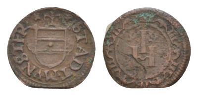 Мюнстер 1 геллер ND (1620) KM 345 медь 633-1914