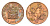ЮАР 1/2 цента 1970 два капских воробья на ветке KM 81 бронза UNC 96-1169