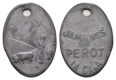 Румыния религиозный медальон размер 33x23 мм, вес 13,7 гр олово 210-224