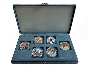 Куба оригинальный полный набор из 6 монет (10 песо) в оригинальной коробке 1994 Карибская фауна 1-4-6-07