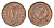Ирландия 1/2 пенни 1982 мифологическая птица лира KM 19 бронза 4690-311