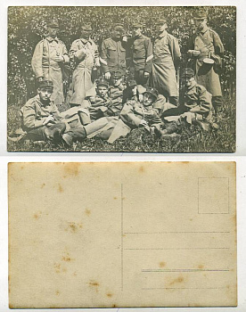 ШВЕЙЦАРИЯ ОТКРЫТКА ND I-АЯ МИРОВАЯ ВОЙНА, СОЛДАТЫ НА ПРИВАЛЕ бумага 153-23-12