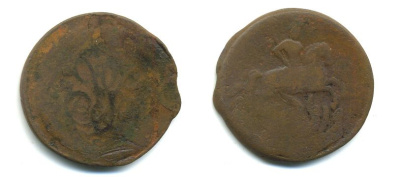 РОССИЯ 1 КОПЕЙКА 17XX медь 61-955