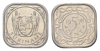 Суринам 5 центов 1978 KM 12.1a алюминий UNC 3458-1225
