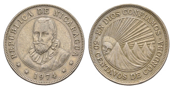 Никарагуа 50 сентаво 1974 KM 19.3 медно-никель 4641-327