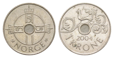 Норвегия 1 крона 2004 Харальд V (1991-) KM 462 медно-никель 4635-742