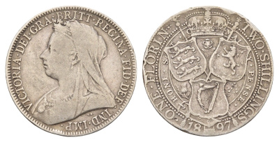 Великобритания 2 шиллинга (флорин) 1897 Виктория (1837-1901) KM 781, Spink 3939 серебро 441-1242
