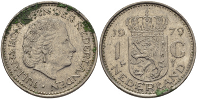Нидерланды 1 гульден 1979 Юлиана (1948-1980) KM 184a никель 31-455