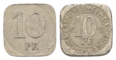 Фройденштадт 10 пфеннигов 1919 Funck 138.9 железо 4511-311