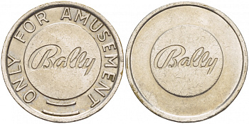 ШВЕЦИЯ ЖЕТОН ИГРОВОЙ BALLY, ГОРОД СТОКГОЛЬМ белый металл 4544-826