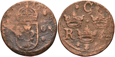 Швеция 1/4 эре 163х KM 152.2 медь 4591-444