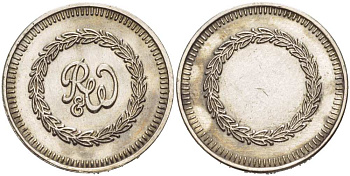 АНГЛИЯ ИГРОВОЙ ЖЕТОН ND R&W, ДИАМЕТР 23 ММ. медно-никель 217-855