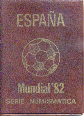 Испания официальный набор из 6 монет (50 сентимов; 1, 5, 25, 50 и 100 песет) 1980 (1980) чемпионат мира по футболу в Испании 1982 года KM MS11 (815, 816, 817, 818, 819 и 820) UNC 8-2-05-95