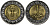 Египет 1 фунт 2007 KM 940а биметалл UNC 4393-332