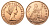 Великобритания 1 пенни 1967 Елизавета II (1952-2022) KM 897, Spink 4157 бронза 4389-923