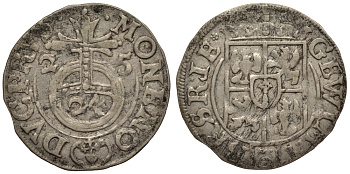 Бранденбург-Пруссия 1/24 талера 1625 Георг Вильгельм (1619-1640), вес 1,04 гр. KM 116.1 серебро 1516-221