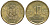 Перу 10 сентимо 2008 KM 305.4 латунь aUNC 4605-633