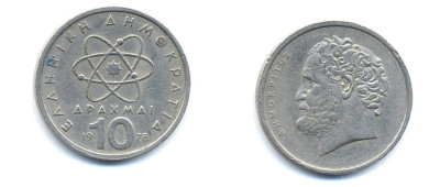 Греция 10 драхм 1978 Демокрит KM 119 медно-никель 4379-451