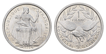 Новая Каледония 1 франк 1972 KM 10 алюминий UNC 181-841
