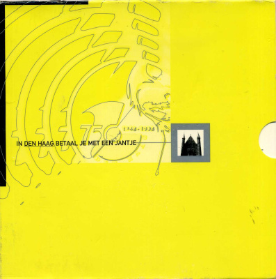 Нидерланды набор из 5 жетонов 1998 750 лет Гааге медно-никель PROOF 1-4-2-34