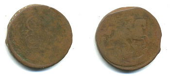 РОССИЯ 1 КОПЕЙКА 17XX медь 61-941