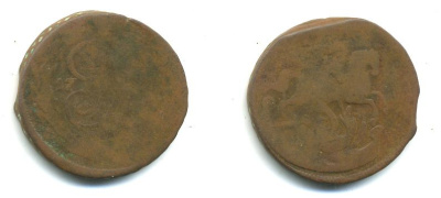 РОССИЯ 1 КОПЕЙКА 17XX медь 61-941