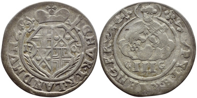 ТРИР, ГЕРМАНИЯ 3 ПЕТЕРМЕНГЕРА 1707 GG KM 191 серебро 560-1654