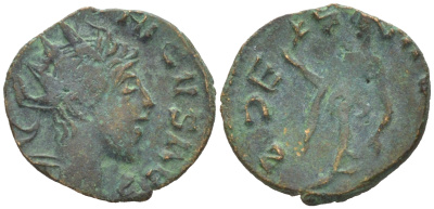 Римская Империя, императоры в Галлии антониниан 273 - 274 Тетрик II, C PIV ESV TETRICVS CA, бюст цезаря / SPES PVBLICA, Спея, персонификация Надежды, Августа Треверов RIC 272 биллон 1073-24-93