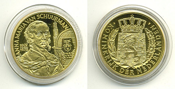 НИДЕРЛАНДЫ МЕДАЛЬ АННА МАРИЯ ВАН ШУРМАН (1607-1678) UNC 06-130-33
