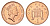 Великобритания 1 пенни 1994 Елизавета II (1952-2022) KM 935a, Spink 4391 (B4) сталь плакированная медью 4685-157