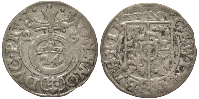 Бранденбург-Пруссия 1/24 талера 1625 Георг Вильгельм (1619-1640), вес 1,01 гр. KM 116.1 серебро 1516-214