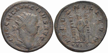 Римская Империя аврелианиан 276 Тацит FIDES MILITVM Рим Very fine RIC 87 бронза 1073-17-25